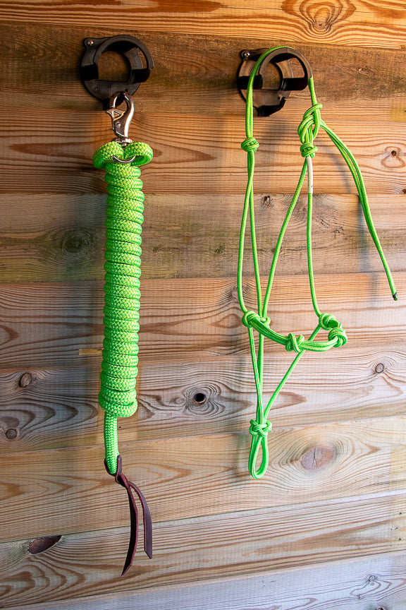 Foundation Trainingset: Premium 4-knoops stijf halster + lead