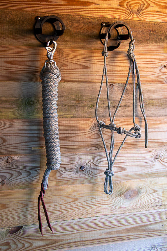 Foundation Trainingset: Premium 4-knoops stijf halster + lead