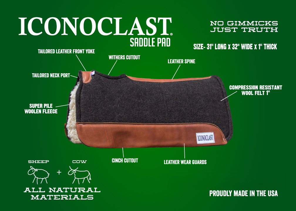 Iconoclast Saddle pad Tan