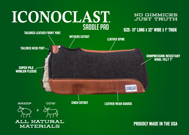 Iconoclast Saddle pad Tan
