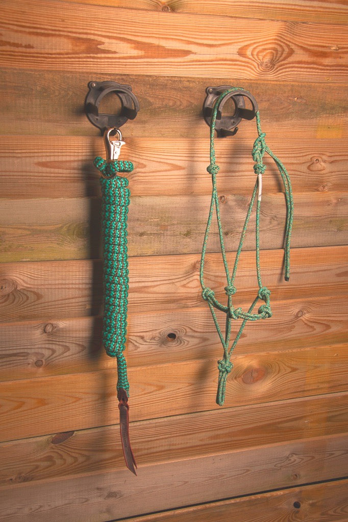 Foundation Trainingset: Premium 4-knoops stijf halster + lead